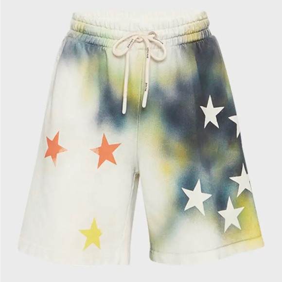 PALM ANGELS Sprayed Stars Sweat Shorts